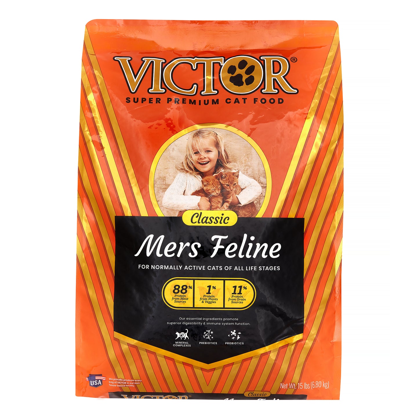 Victor Multi-Pro Mers Classic Dry Cat Food, 15 Lb Bag