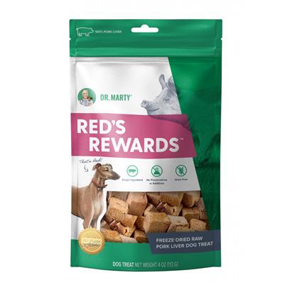 Dr. Marty Freeze Dried Pork Liver Dog Treats, 4 oz