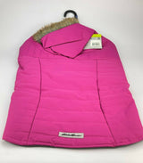 Eddie Bauer Chinook Hooded Dog Parka with Faux Fur Trim, Fuchsia/Purple (X-Large)