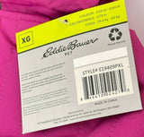 Eddie Bauer Chinook Hooded Dog Parka with Faux Fur Trim, Fuchsia/Purple (X-Large)