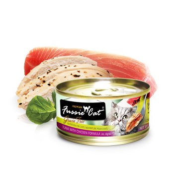 Fussie Cat Premium Tuna with Chicken Canned Cat Food, 2.8 oz.