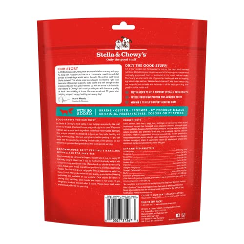 Stella & Chewy's Skin & Coat Boost Lamb & Salmon Freeze-Dried Dog Food, 4.2 oz.