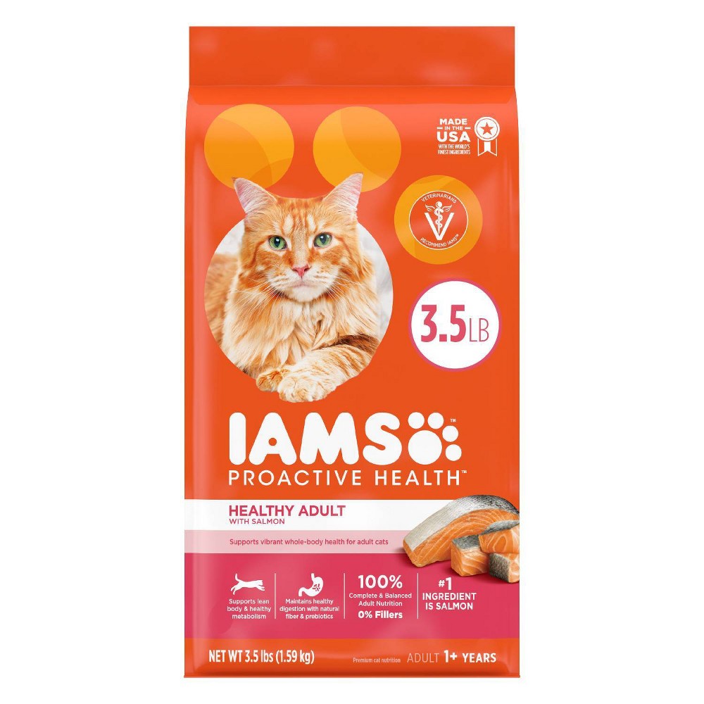 Iams ProActive Health Salmon Dry Cat Food, 3.5 lbs.
