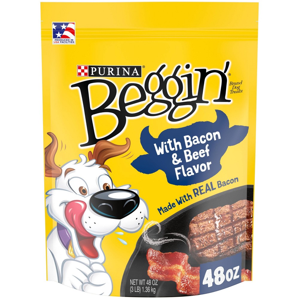 Purina Beggin' Strips Real Bacon & Beef Flavor Dog Treats, 96 oz.