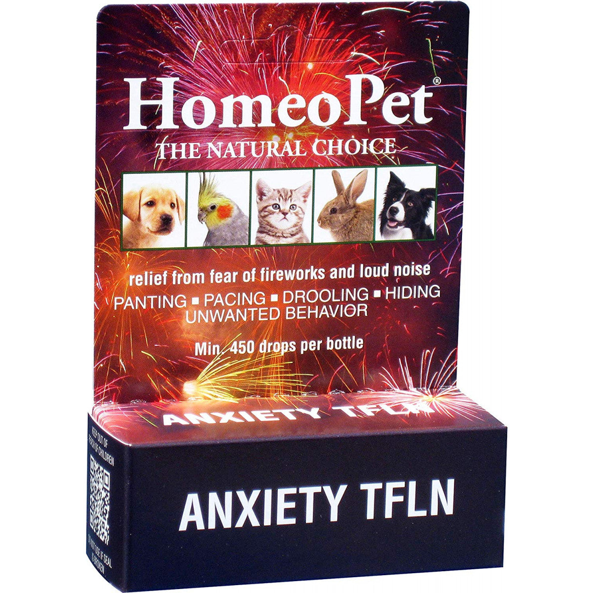 HomeoPet Fireworks Calming Pet Relaxant, 15 ml.