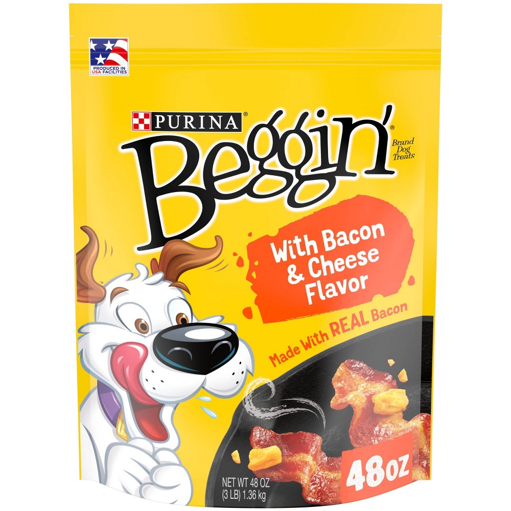 Purina Beggin' Strips Real Bacon & Cheese Flavor Dog Treats, 48 oz.