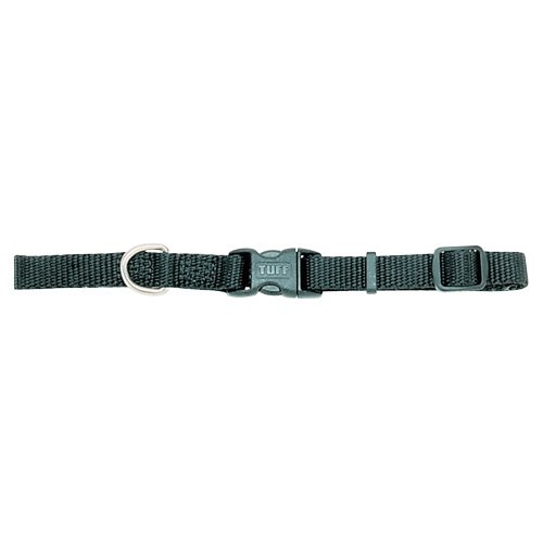 Coastal Black Adjustable Nylon Dog Collar, 1 x 14-20 in.