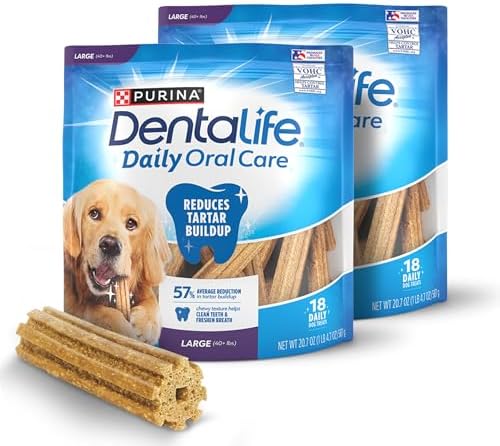 Edme-Petnsale Purina Dentalife Daily Oral Care Chicken Flavor Large Breed Dog Dental Chews – 18 Ct