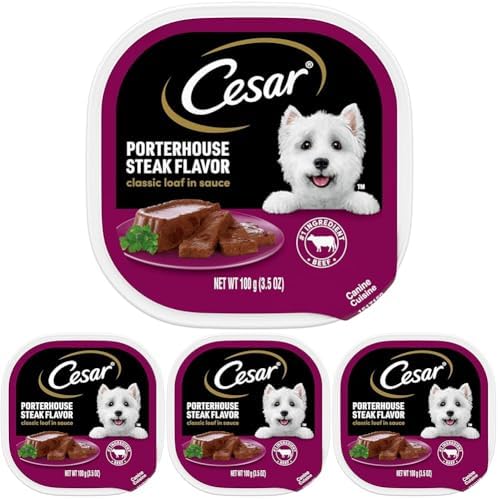 Cesar Classic Loaf in Sauce Turkey & Gravy Flavor Small Breed Wet Dog Food, 3.5 oz.