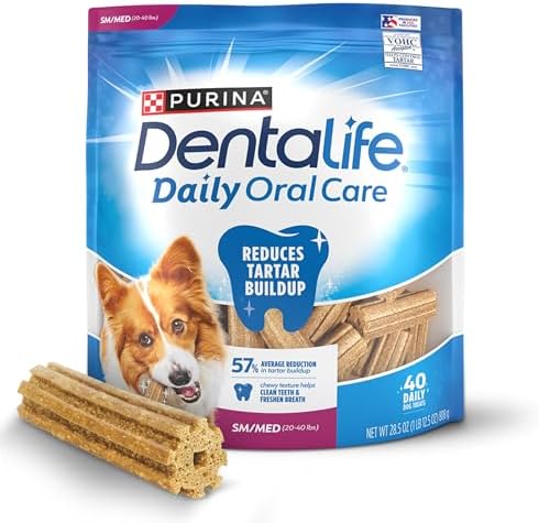 Purina DentaLife Daily Mini Toy Breed Dog Dental Chews, 58 Count