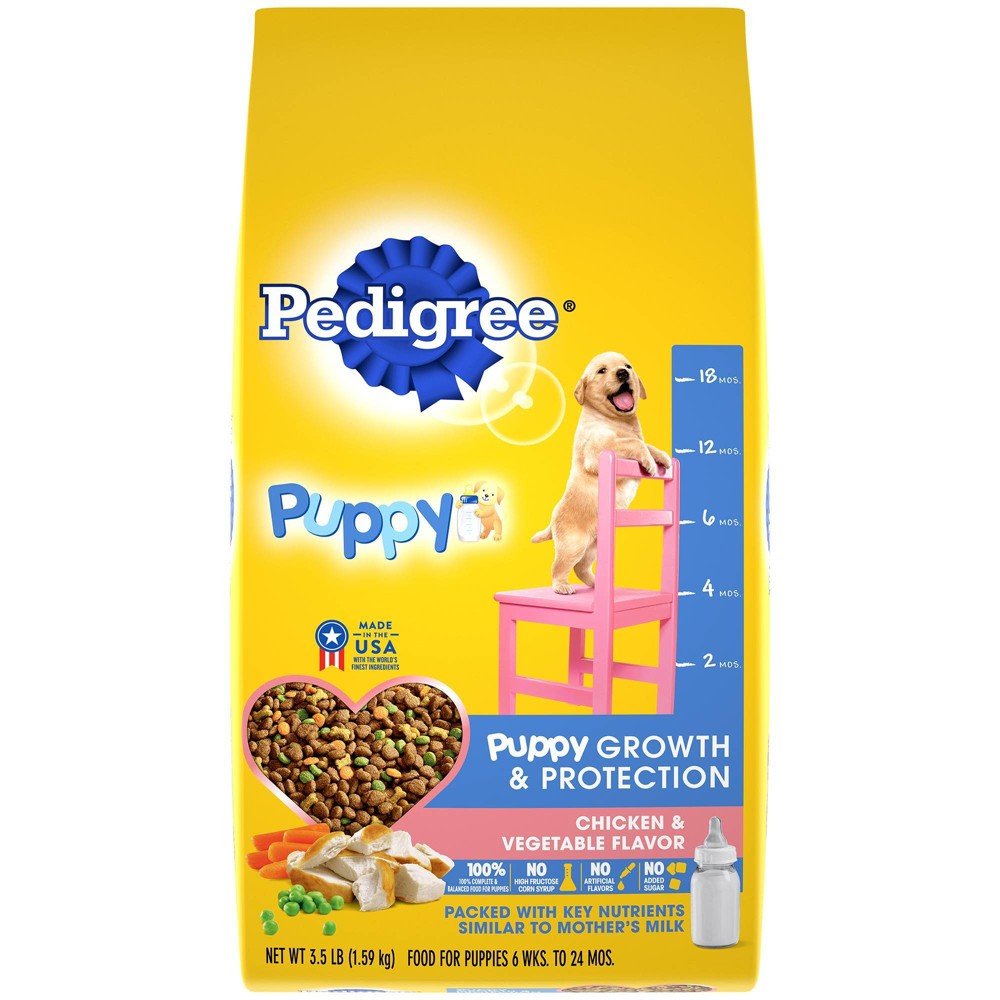 Pedigree Puppy Growth Chicken & Vegetable Dry Dog Food - 3.5lb