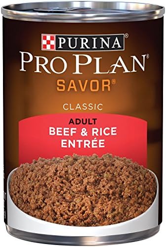 Purina Pro Plan Adult Beef & Rice Entree Canned Dog Food, 13 oz.