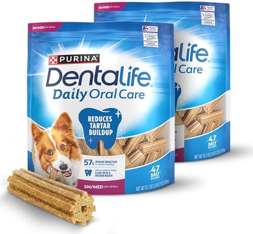 Purina DentaLife Daily Mini Toy Breed Dog Dental Chews, 58 Count