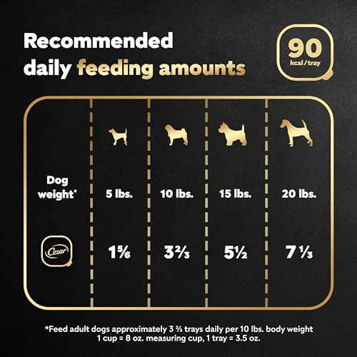 Cesar Canine Cuisine with Beef Dog Food Trays, 3.5 oz.