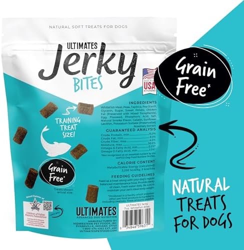 Ultimates Jerky Bites Whitefish Dog Treats, 7 oz.