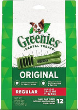 Greenies Original Regular Natural Dental Care Dog Treats, 12 oz.