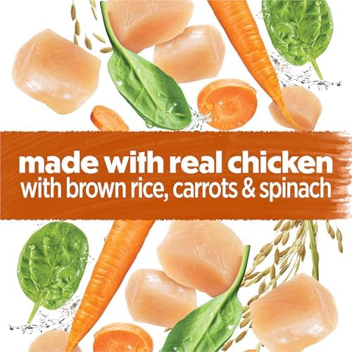 Purina Beneful Prepared Meals Roasted Chicken Recipe with Brown Rice Carrots & Spinach Wet Dog Food, 10 oz.