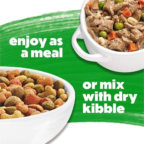 Purina Beneful Prepared Meals Roasted Chicken Recipe with Brown Rice Carrots & Spinach Wet Dog Food, 10 oz.