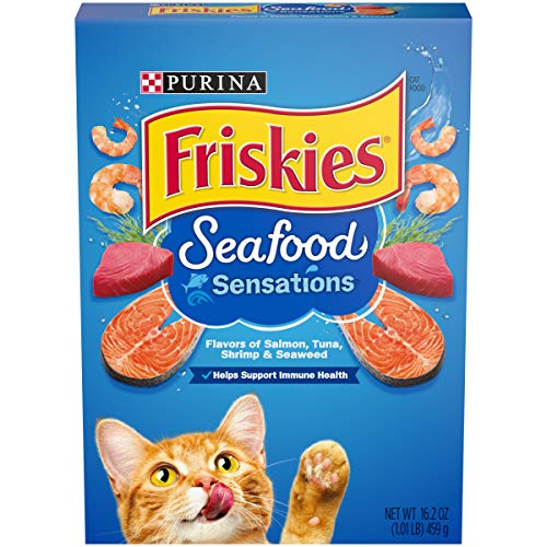 Purina Friskies Seafood Sensations Dry Cat Food, 16 lbs.