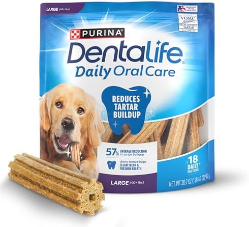 Edme-Petnsale Purina Dentalife Daily Oral Care Chicken Flavor Large Breed Dog Dental Chews – 18 Ct