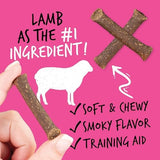 Ultimates Jerky Mini Sticks Lamb Dog Treats - 7 oz