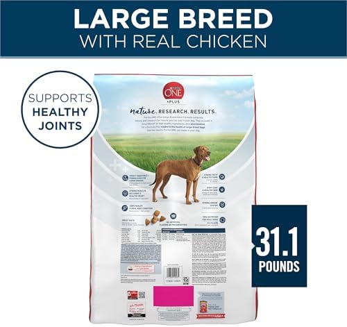 Purina ONE Plus Large Breed Adult Chicken Formula Dry Dog Food, 31.1 lbs.