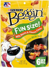 Purina Beggin' Strips Fun Size Bacon & Cheese Flavor Tender Chews Small Dog Treats, 6 oz.