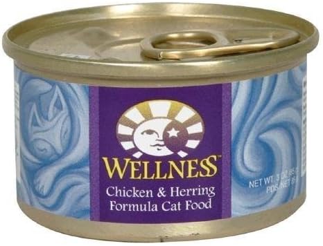Wellness Complete Health Grain-Free Chicken & Herring Dinner Pate Canned Cat Food, 5.5 oz.