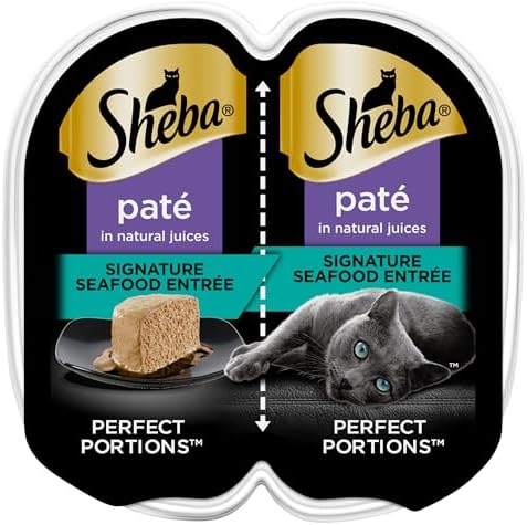 Sheba Perfect Portions Signature Seafood Entree Pate Wet Cat Food, 2.6 oz.