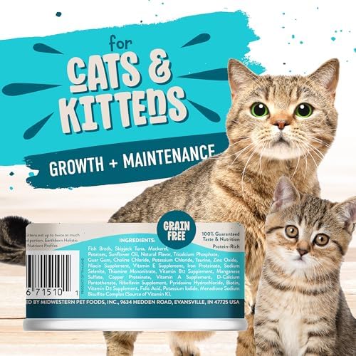 Earthborn Holistic Monterey Medley Tuna & Mackerel All Stages Wet Cat Food, 3 oz.