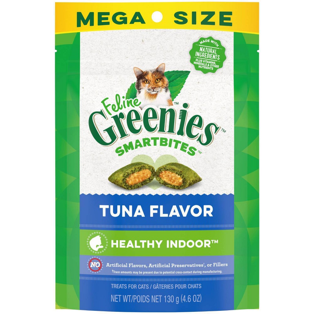 Feline Greenies SmartBites Savory Tuna Flavor Cat Treats, 4.6 oz.