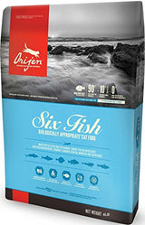 Orijen Six Fish High Protein Dry Cat Food, 4 lbs.