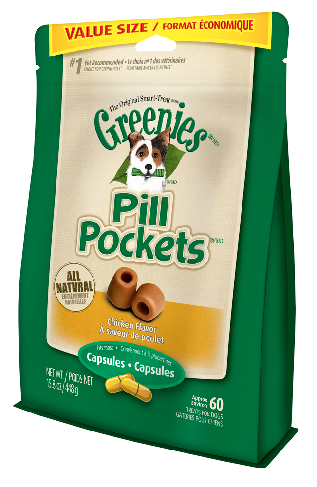Greenies Chicken Flavor Pill Pockets For Dogs, 15.8 oz