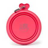 Messy Mutts Silicone Collapsible Travel Pet Bowl, 1.75 Cups
