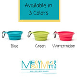 Messy Mutts Portable Silicone Collapsible Travel Pet Bowl
