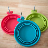 Messy Mutts Portable Silicone Collapsible Travel Pet Bowl