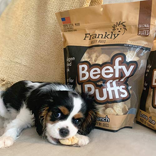 Frankly 3 Pack Of Beefy Puffs Dog Treats, 2.5 Ounces Each, Made in The Usa