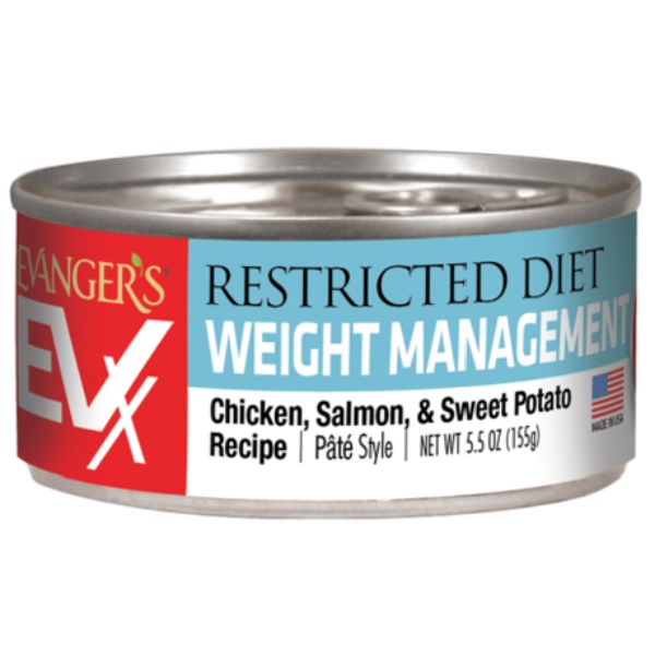 Evanger's Chicken, Salmon & Sweet Potato Wet Cat Food, 5.5 oz.