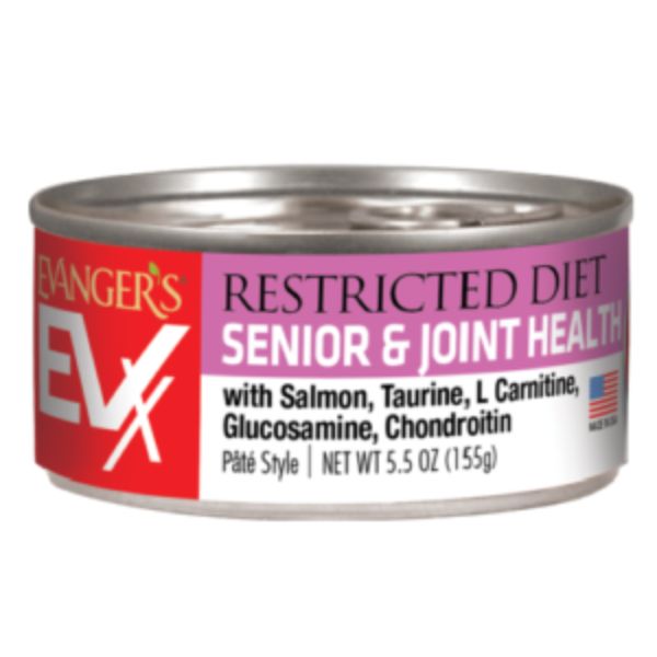 Evanger's Senior Cat Joint Health Salmon Wet Cat Food, 5.5 oz.