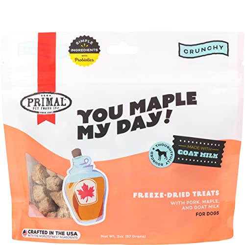 Primal Maple My Day Pork & Goat Milk Dog Treats, 2 oz.