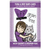 B.F.F. OMG Baby Cakes Tuna & Beef Dinner in Gravy Wet Cat Food, 3 oz.