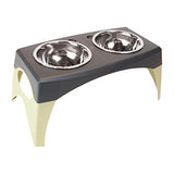 Bergan Medium Elevated Pet Feeder, 18.5 x 9.5 x 8 in.