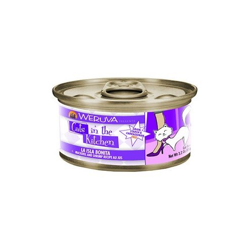 Cats in the Kitchen La Isla Bonita Mackerel & Shrimp Wet Cat Food, 6 oz.