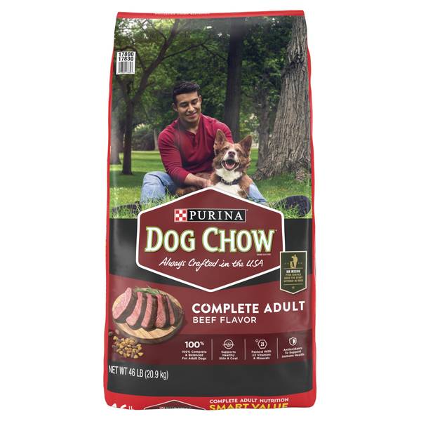 Purina Dog Chow Beef Flavor Dry Dog Food, 44 lbs.