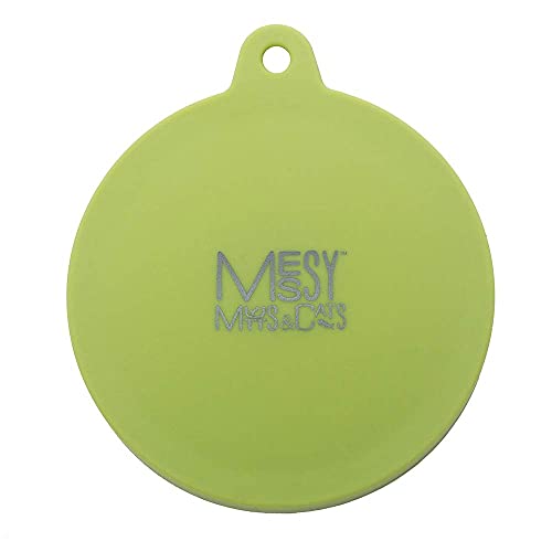 Messy Mutts Silicone Can Cover Green Cat
