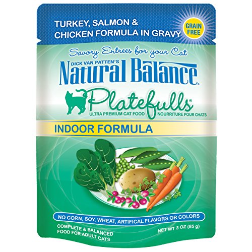 Natural Balance Platefulls Turkey, Salmon & Chicken Wet Cat Food, 3 oz.