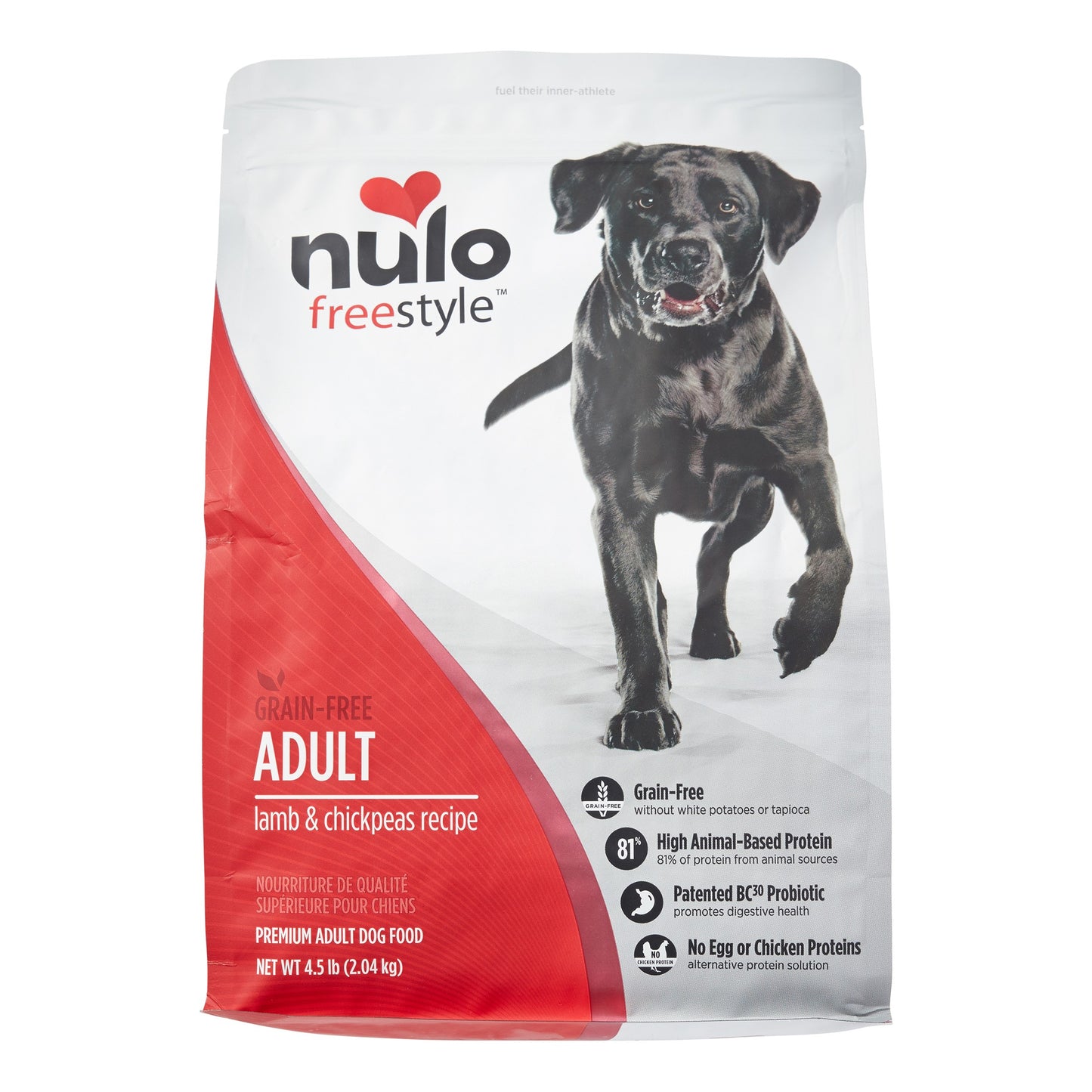 Nulo FreeStyle Lamb & Chickpea Grain-Free Adult Dry Dog Food, 4.5 lbs.