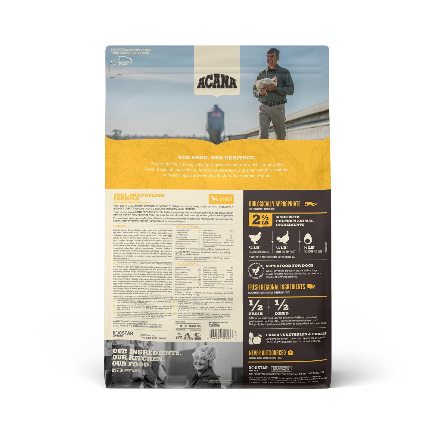 Acana Free Run Poultry Dry Dog Food, 4.5 lbs Bag