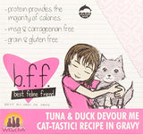 B.F.F. OMG Devour Me Tuna & Duck Dinner in Gravy Wet Cat Food, 3 oz.