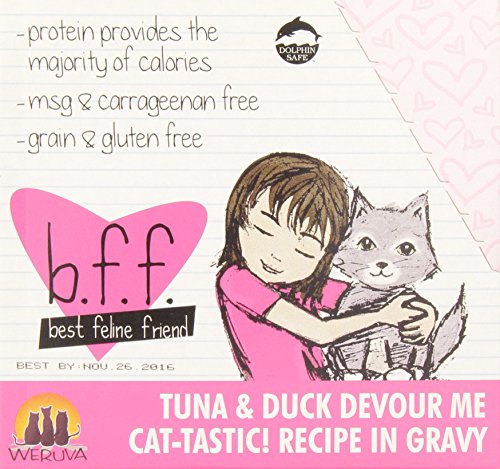 B.F.F. OMG Devour Me Tuna & Duck Dinner in Gravy Wet Cat Food, 3 oz.